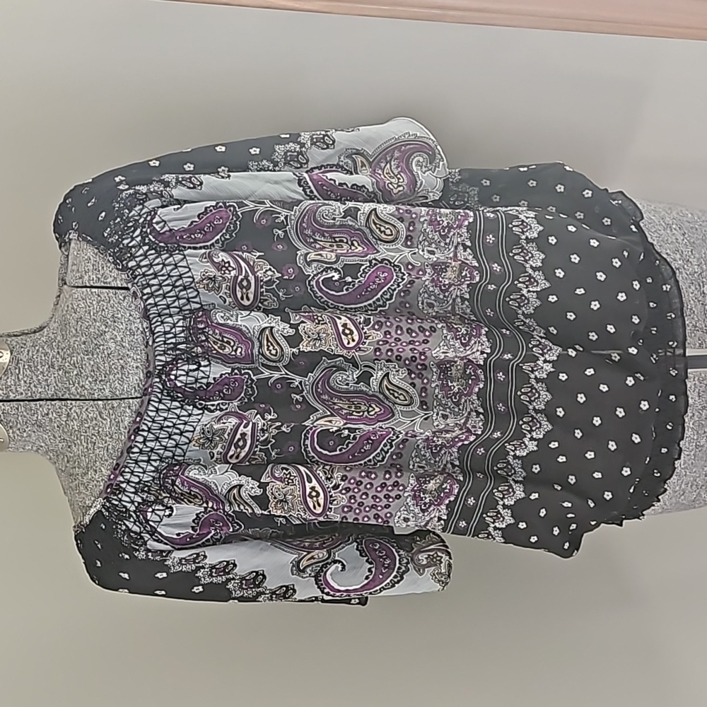 Tramp boho paisley sheer top - Picture 5 of 8